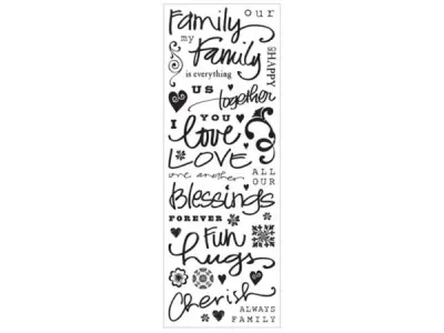 bulk buys CH391 - Momenta Family Phrase Stickers - 40 Positive Affirmations