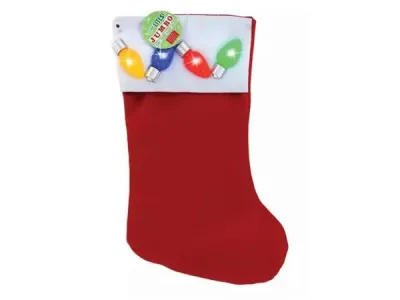 bulk buys GW786 - Lotsa Lites LED Jumbo Holiday Stocking with Flash Modes