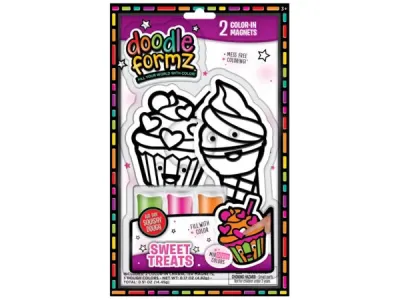 Bulk Buys CA616 - Cupcake Magic DIY Art Kit with Color-in Magnets