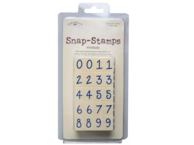 bulk buys SA712 - Casual Snap-Stamps Set - Numerals (12 Height)