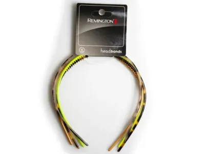 Bulk Buys CA532 - 4 Pack Assorted Color Skinny Headbands