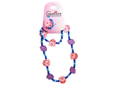 bulk buys DD350 - Octopus Themed 3 Piece Jewelry Set: Necklace, Bracelet, Ring