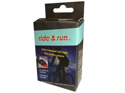 bulk buys EN754 - Rechargeable Solar LED Bike Tail Light with Smart Sensors