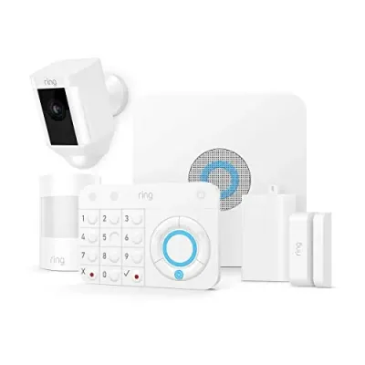 RING 8SB1S7-WEN0 - Ring B0758L64L9 Spotlight Cam Security Camera - 1080p HD Vid