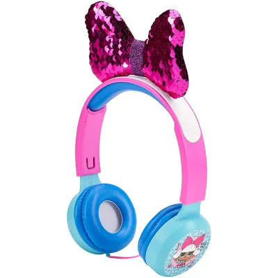 LOL Surprise HP2-13136 - L.O.L. Surprise! Kid-Safe Diva Headphones in Pink