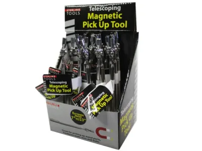 Bulk Buys HF226 - Telescoping Mini Magnetic Pick-Up Tool with Pen Clip