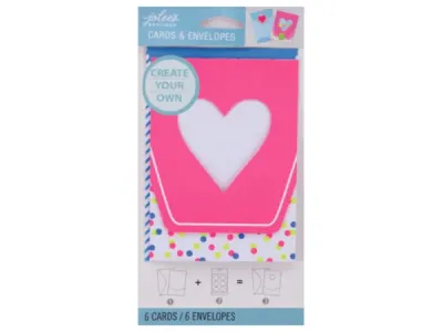 bulk buys GO111 - Stylish Pink & Yellow Birthday Card Set with Envelopes