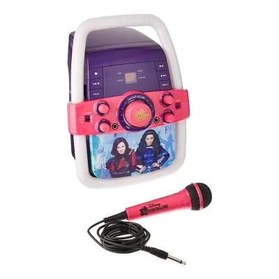 SHOPKINS KO2-03035-WAL - Disney Descendants Karaoke Machine with Flashing Lights