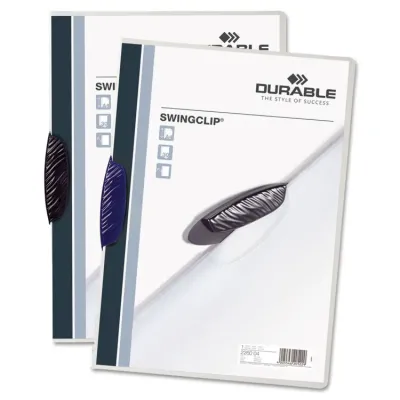 DURABLE OFFICE PRODUCTS 226301 - Vinyl Duraclip Report Cover with Clip, Maroon