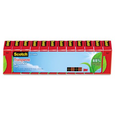 3M MMM 61212P - Scotch Transparent Greener Tape - 34W - 25 yd Length x 0.75 