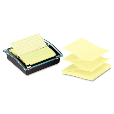 3M MMM DS440SSVP - Post-it Super Sticky Pop-up Yellow Notes and Dispenser - 4 x