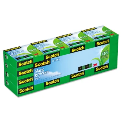 3M MMM 81224P - Scotch 34W Magic Greener Tape - 25 yd Length x 0.75 Width - 