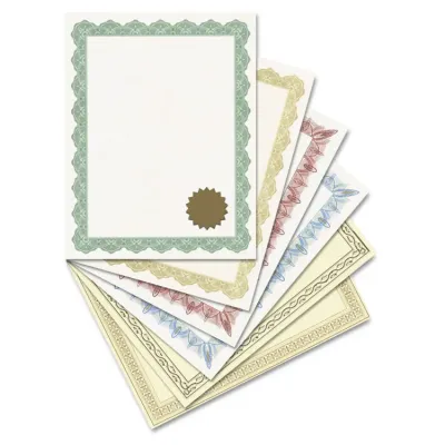 GEOGRAPHICS GEO 39452 - Geographics Blank Award Parchment Certificates - 24 lb - 8.5