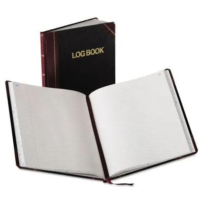 ESSELTE PENDAFLEX CORP. G21-150-R - 150-Page Log Book with Record Rules and Cover Design