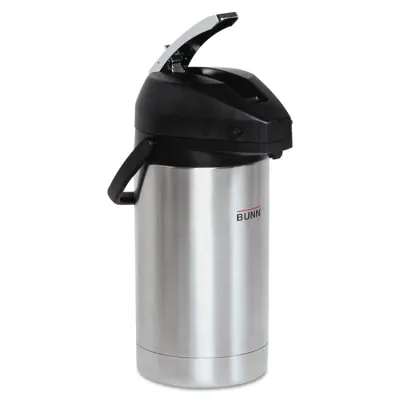 BUNN-O-MATIC BUN 321300000 - BUNN 3 Liter Stainless Steel Airpot - 3.2 quart (3 L) - Stai