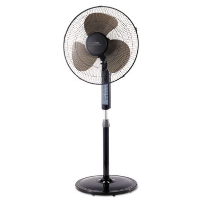 LAKEWOOD ENGINEERING CO. LAK LSF1610BRBM - Lakewood 16 Remote Control Stand Fan, Three Speed, Black - 1