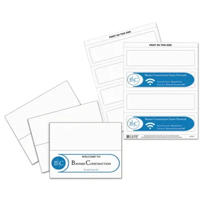 C-LINE CLI 87517 - C-Line Scored Name Tent Cardstock for LaserInkjet Printers -