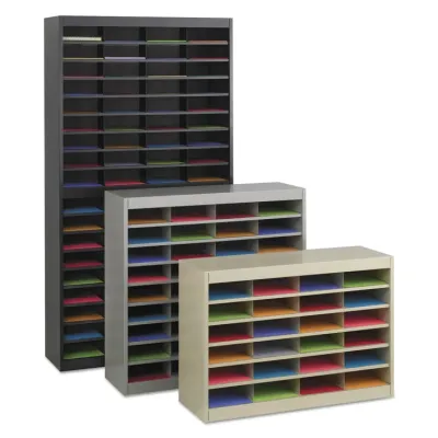 SAFCO PRODUCTS SAF 9241BLR - Safco 72-Compartment Literature Organizer - 750 x Sheet - 72