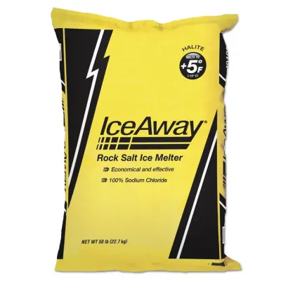 COMPASS MINERALS GROUP 769292 - ICEMELT Rock Salt for Winter Safety, 50 lb. Bag