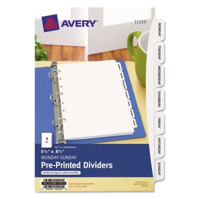 Avery Dennison AVE 11315 - Avery Monthly Preprinted Tab Dividers - 12 x Divider(s) - Ja