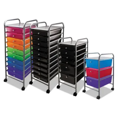 ADVANTUS CORPORATION AVT 34004 - Advantus 10-drawer Organizer - 10 Drawer - 4 Casters - x 15.