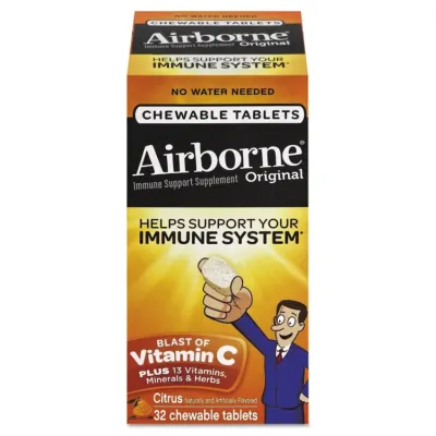 RECKITT BENCKISER 47865-97970 - Airborne Immune Support Chewable Tablets - Berry Flavor