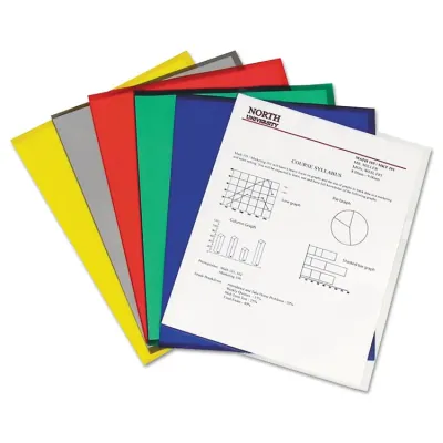 C-LINE CLI 62127 - C-Line Recycled Poly Project Folders - Clear, Reduced Glare,