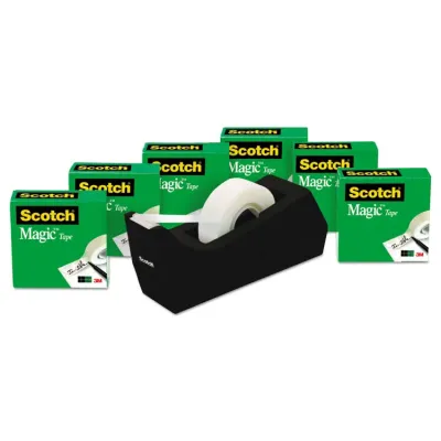 3M MMM 810C40BK - Scotch 34W Magic Tape - 27.78 yd Length x 0.75 Width - 1 Cor