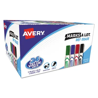 Avery Dennison 098207 - Avery Marks A Lot Desk-Style Dry-Erase Markers - 4.7625 mm M