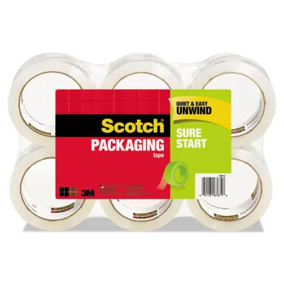 3M MMM 3450SRD - Scotch Sure Start Packaging Tape - 38.20 yd Length x 1.88 Wi