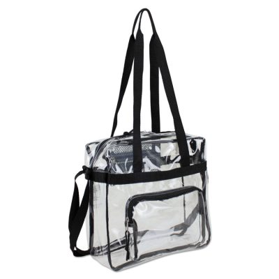 EASTSPORT, INC. 498000BJBLK - BAG,CLEAR STADIUM TOTE,BK