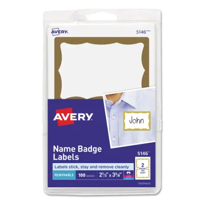 Avery Dennison AVE 5147 - Avery Print or Write Name Badge Labels - 2 2164 Height x 3 3