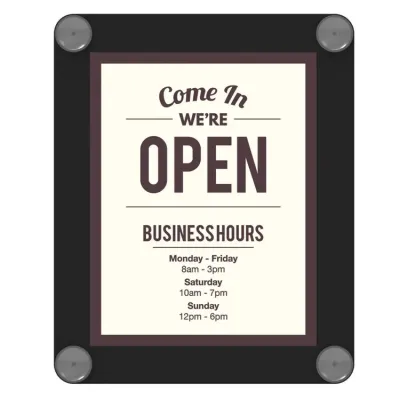 DEFLECTO DEF 899102 - Deflecto Window Display - 1 Each - Come in, were open PrintM