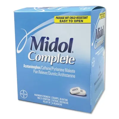 ACME UNITED CORPORATION ACM 90751 - Midol Complete Pain Reliever Caplets - For Menstrual Cramp, 