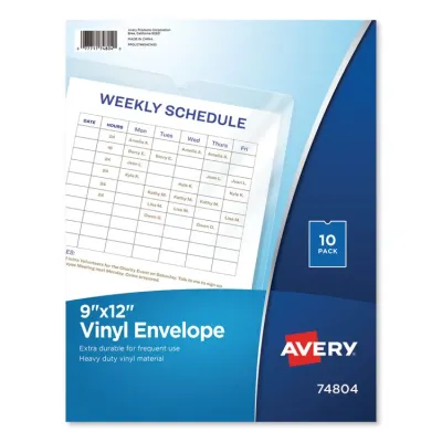 Avery Dennison AVE 74806 - Avery Vinyl File Pocket - 4 x 6 - 30 Sheet Capacity - 1 Pock