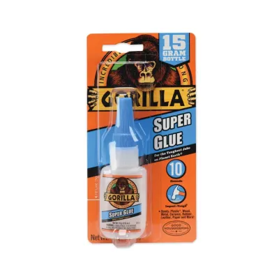 GORILLA GLUE COMPANY GOR 7500101 - Gorilla Brush & Nozzle Super Glue - 0.35 oz - 1 Each - Clear