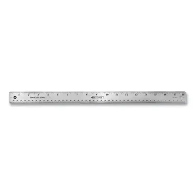 ACME UNITED CORPORATION ACM 10414 - Westcott Stainless Steel Rulers - 6 Length 0.8 Width - 116, 