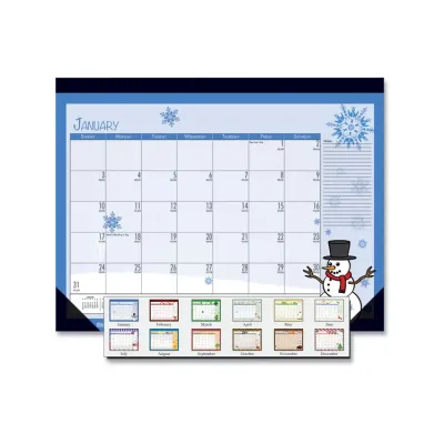 HOUSE OF DOOLITTLE HOD 1396 - House of Doolittle Seasonal Holiday Deskpad Calendar - Julia