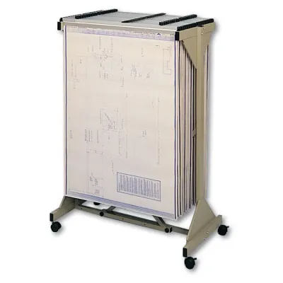 SAFCO PRODUCTS SAF 5060 - Safco Mobile Blueprint Plan Center - 4 Casters - 2 Caster Si
