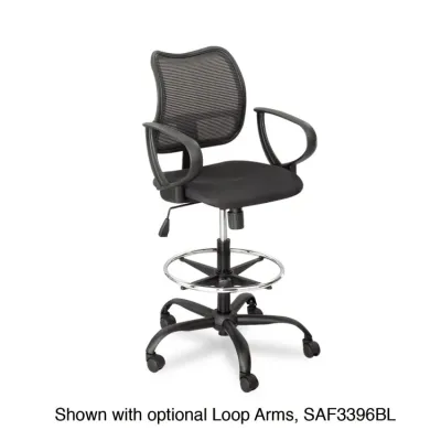 SAFCO PRODUCTS SAF 3395BL - Safco Vue Extended Height Mesh Chair - Black Polyester Seat 