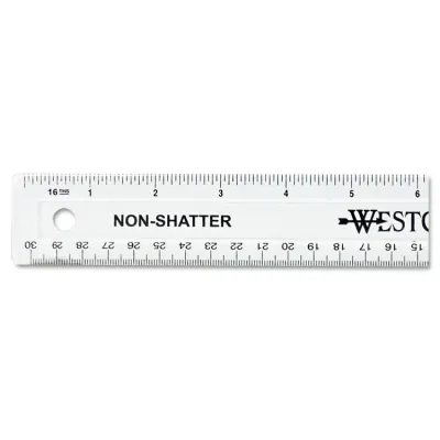 ACME UNITED CORPORATION ACM 13862 - Acme United 12 Shatterproof Ruler - 12 Length - 116 Graduati