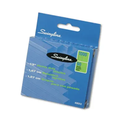 SWINGLINE SWI 35314 - Premium Heavy-Duty Staples - 100 Per Strip - Heavy Duty - 14
