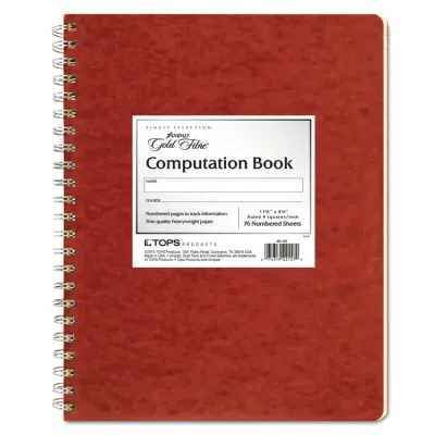 AMPAD 22-157 - Computation Notebook with Quadrille Rule - 11.75 x 9.25