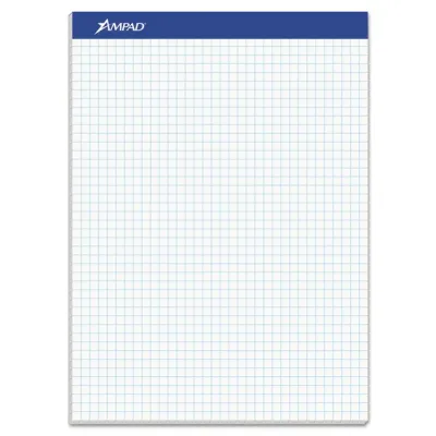 AMPAD 20-210 - Quadruled 4 Squares per Inch Pad - 100 Sheets