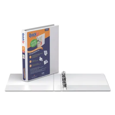STRIDE WRITING 88050 - QuickFit View Binder with 3 Rings and 3 Capacity - White
