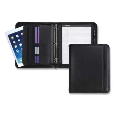 Samsill SAM 15650 - Samsill Letter Pad Folio - 8 12 x 11 - 3 x Round Ring Fasten