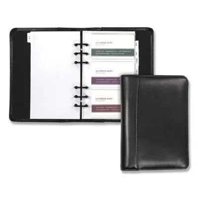 Samsill SAM 81270 - Samsill Regal Leather Business Card Binders - 120 Capacity -