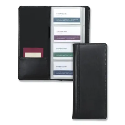 Samsill SAM 81240 - Samsill Regal Leather Business Card Holders - 96 Capacity - 