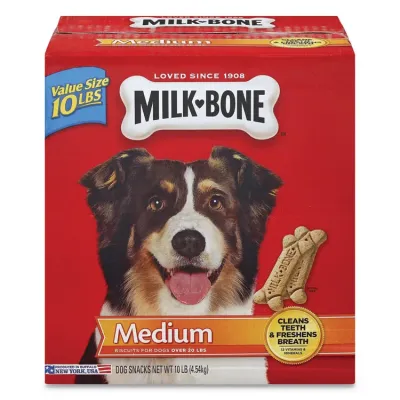 J.M. SMUCKER CO. 7910092501 - Folgers Milk-Bone Dog Treats - For Dog - Bone - Milk Flavor