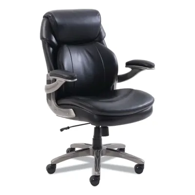 LF PRODUCTS PTE LTD 48966 - Cosset Mid-Back Executive Chair - Black Slate Base